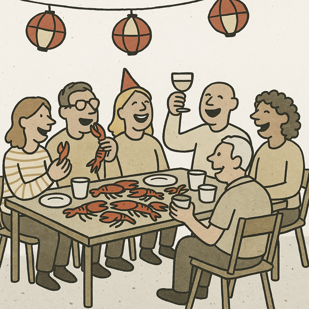 grannar som har fest